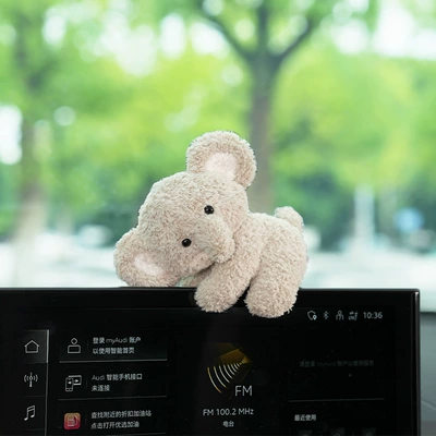 Computer Desk Decoration Monitor Screen Car ornaments - baby-elephant-clip-doll