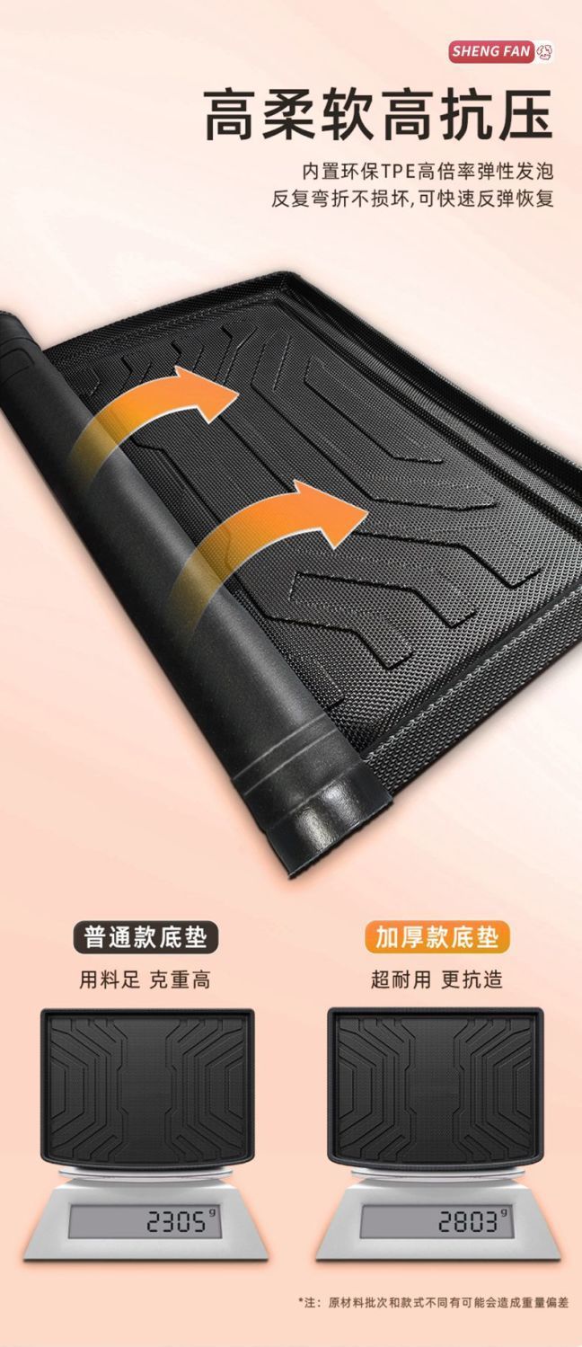 Chery ICARV23 Trunk Mat 25 TPE Encircling Trunk Mat Chery V23 Car Supplies New