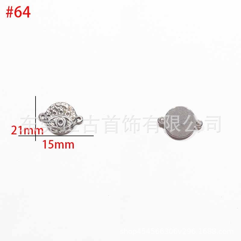 クロスボーダー悪魔の目ペンダントステンレス鋼 diy アクセサリーネックレスキーホルダーペンダントアイドリップオイルアクセサリーメーカー|undefined