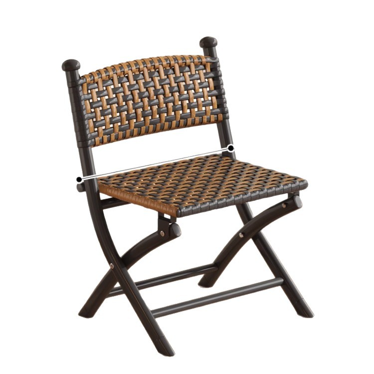 silla de caña plegable al aire libre silla de pesca portátil caballo balcón patio silla de camping