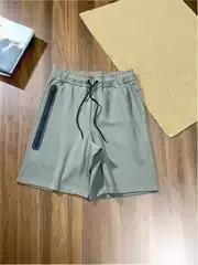 2025 Summer New Casual Sports Breathable Cotton Drawstring Front Side Zipper Multi-Color Men's 172 Shorts