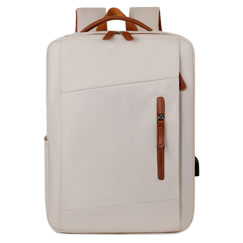 Nuovo zaino da lavoro transfrontaliero di grande capacità, borsa multifunzionale per laptop, tinta unita, versatile per i viaggi_voghion.com