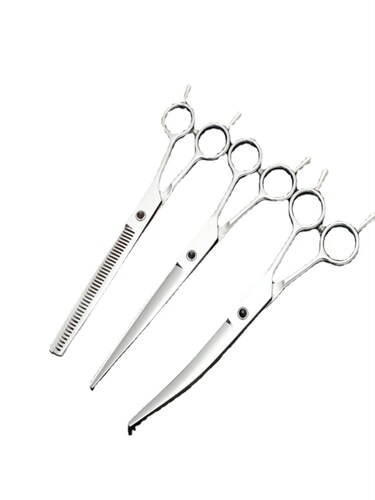 Pet Grooming Scissors Dog Hair Cutting Tool Set Cat Hair Trimming Shears Dog Hair Curved Scissors Teddy Barber Artifact