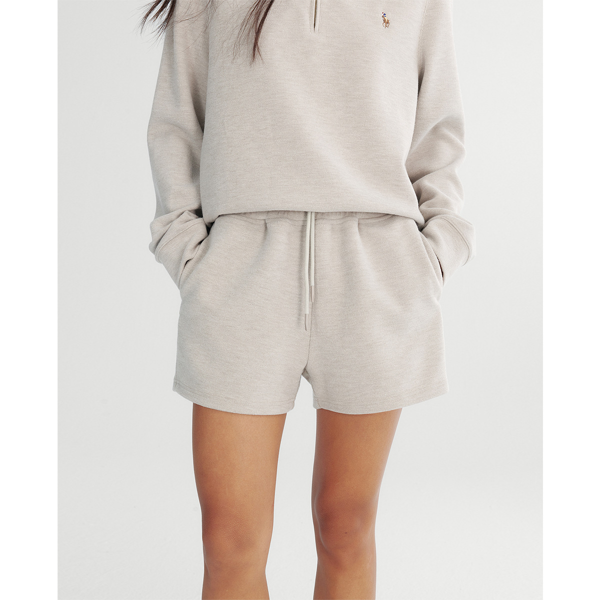 不退不换显腿长运动短裤女外穿显瘦直筒休闲裤百搭抽绳松紧腰热裤