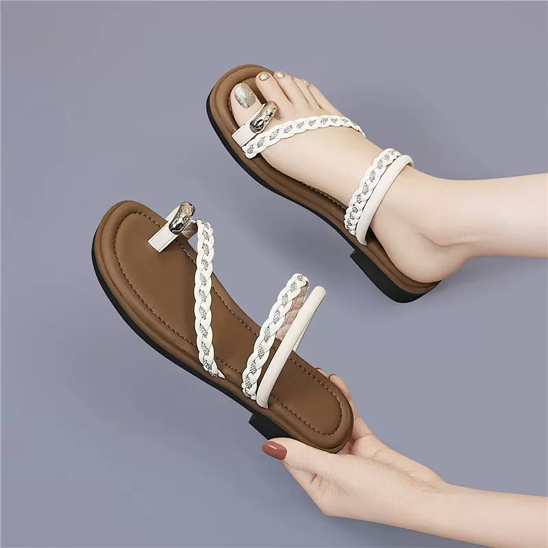 高级感小香风单鞋个性时尚一脚蹬女鞋2026春新款四季通用凉鞋拖鞋