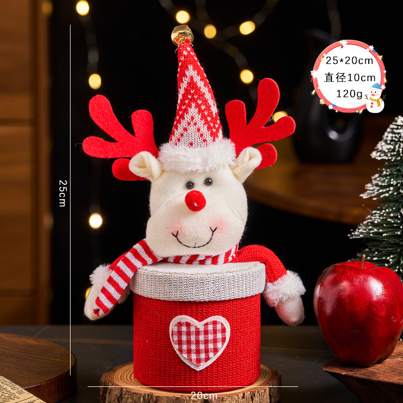 Regalos de Navidad, bolsas de embalaje de manzanas, cajas de regalo de Nochebuena de Papá Noel, dulces para niños, regalos creativos