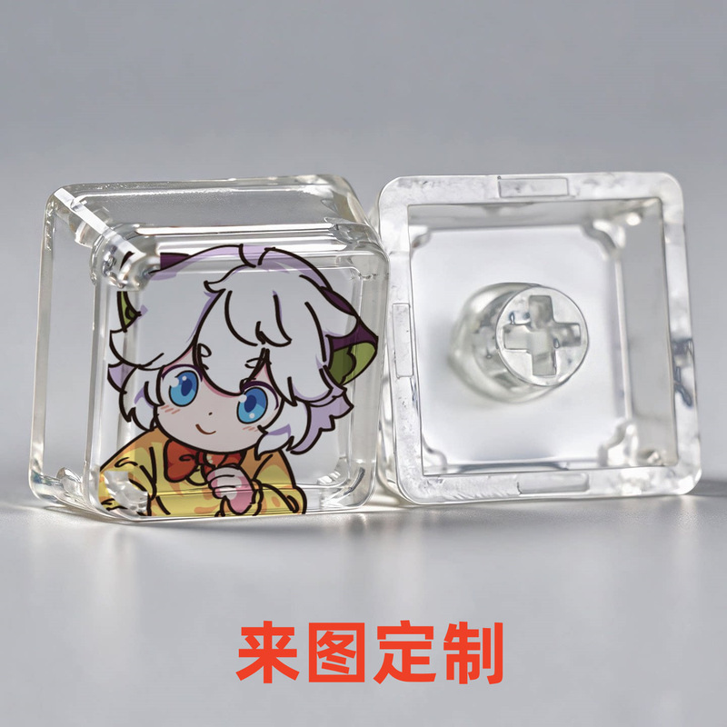 Lu Xiaohai custom translucent personalized keycap, single ESC keycap, mechanical keyboard replacement keycap, MDA keycap