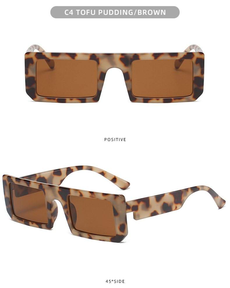 Women's Square Sunglasses Retro Personality Eyewear For Summer_voghion.com