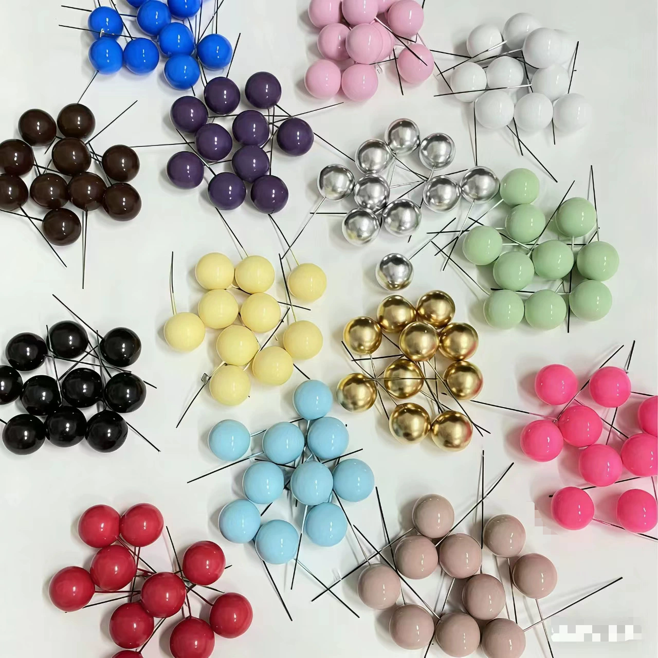 Набор из 10 украшений для торта в виде рождественских шаров, золотые и серебряные шары, золотые шары в стиле инс, вставки для выпечки, маленькие шары в стиле инс.