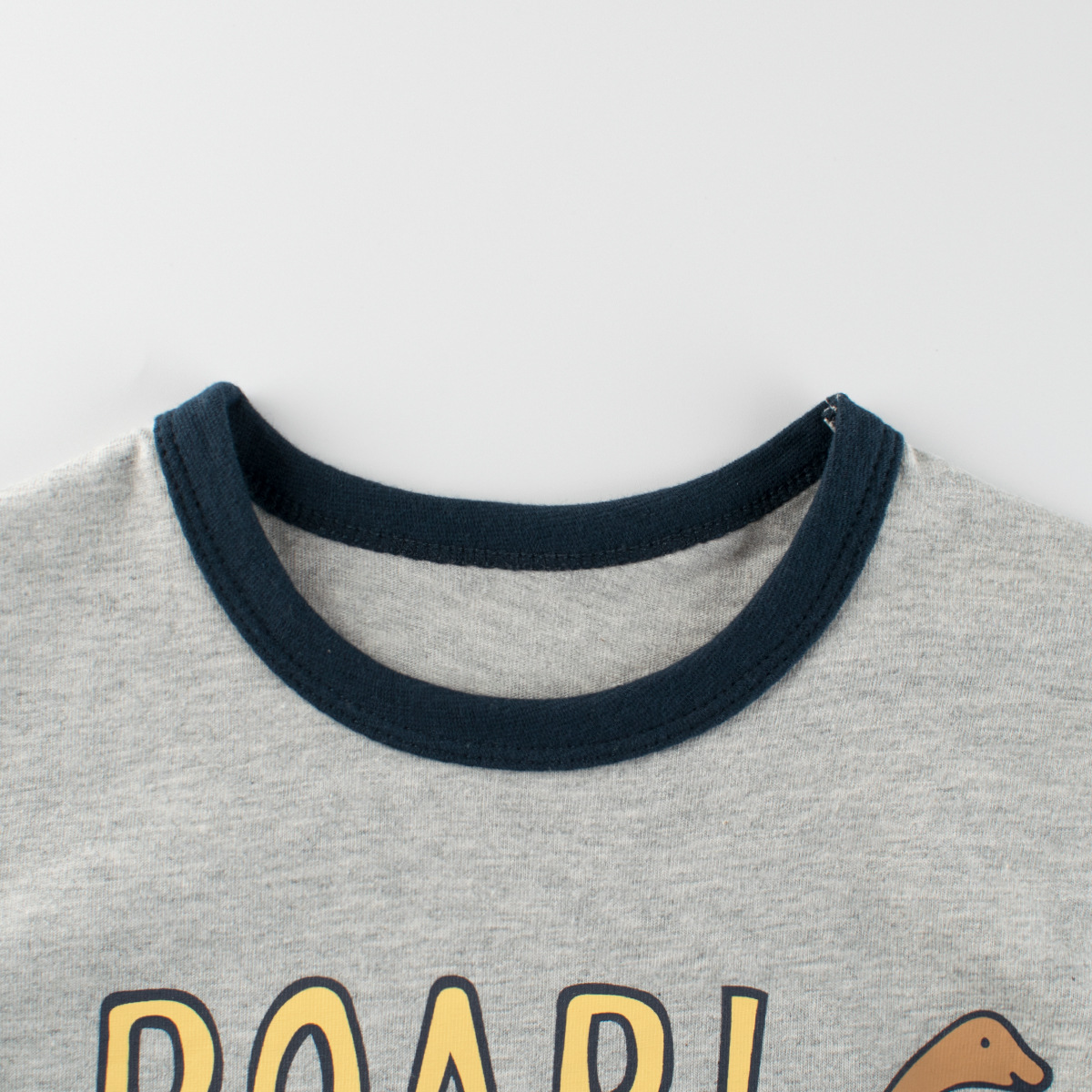 27kids ropa infantil transfronteriza nueva camiseta de manga larga para hombre de dinosaurio 2024 al por mayor ropa de otoño para bebés