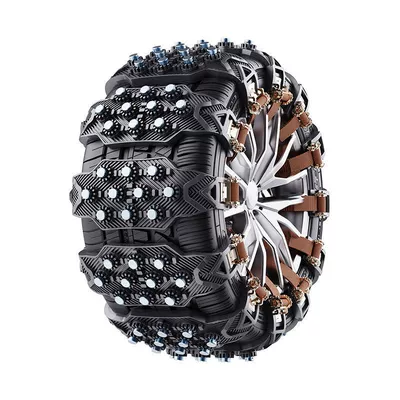 Car Anti-Skid Chains, Snow Anti-Skid Reinforced Thickened Steel Nails, Winter Essential Anti-Skid Climbing Chains, Thickened (Tire snow chain) - black-10-nail-new-tire-anti-skid-chain-1-trial-pack