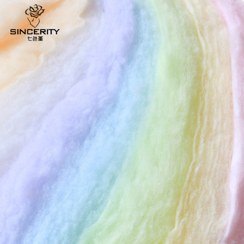 Algodón de siete colores, nube, algodón, color, nube, algodón, embalaje de flores, ramo de arte, material de flores, papel de arte