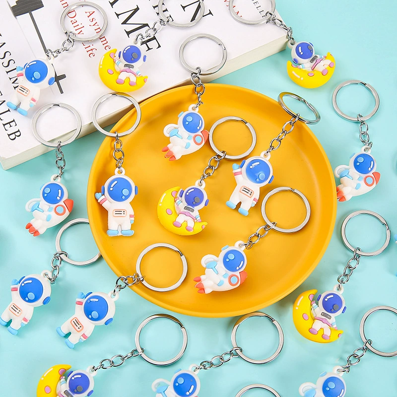 Креативный мультяшный брелок-космонавт, подвеска для сумки, изысканный автомобильный брелок-космонавт, студенческий рекламный подарок