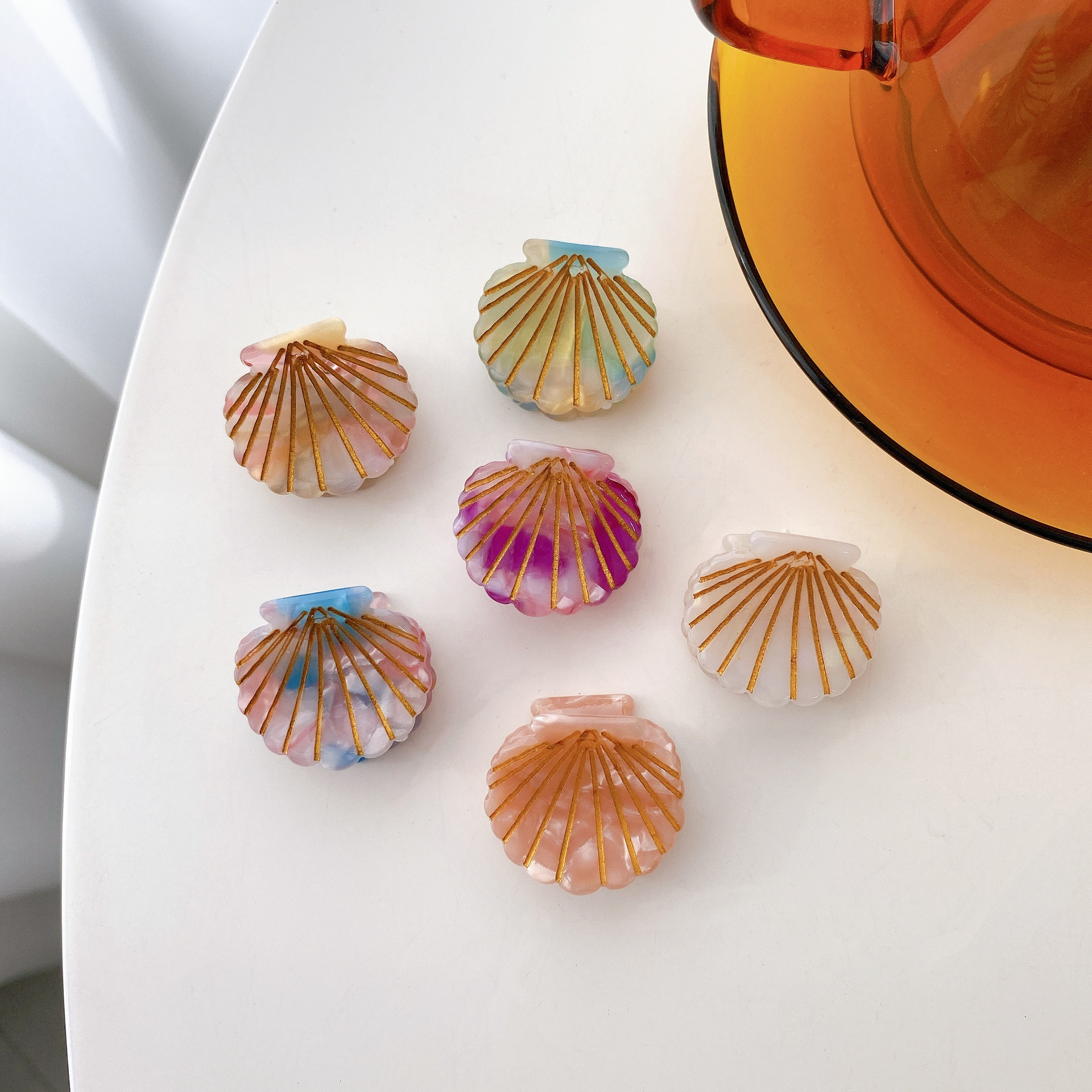 18g Weight Hair Claws Hair Accessories Type Cute Shell Acetic Acid Sheets Handmade Hair Claws