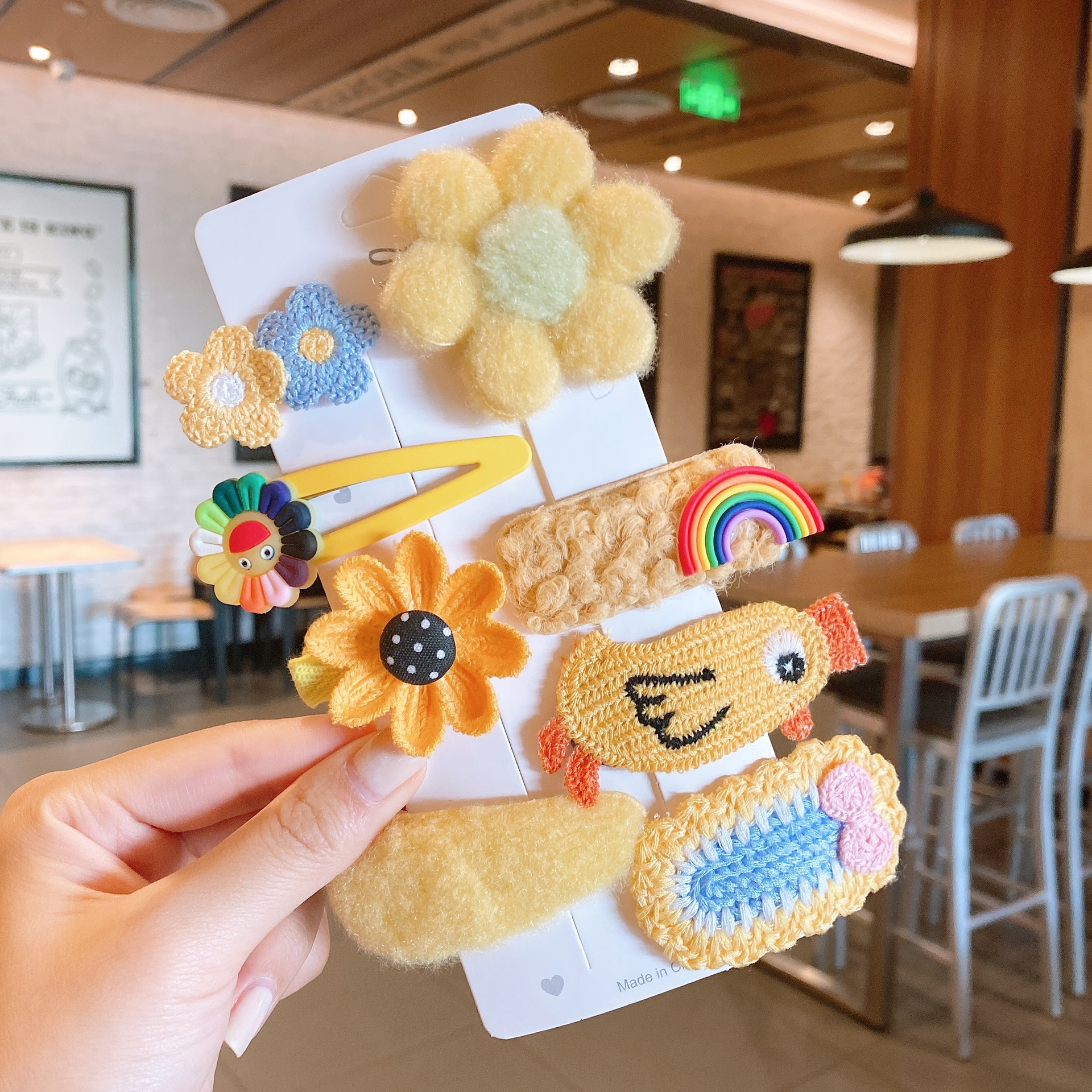 무지개 해바라기 8 피스 세트