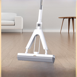 索邦 /sobam water absorbing sponge folding water-squeezing cotton mop home hand-free lazier one-click disassembly of cotton