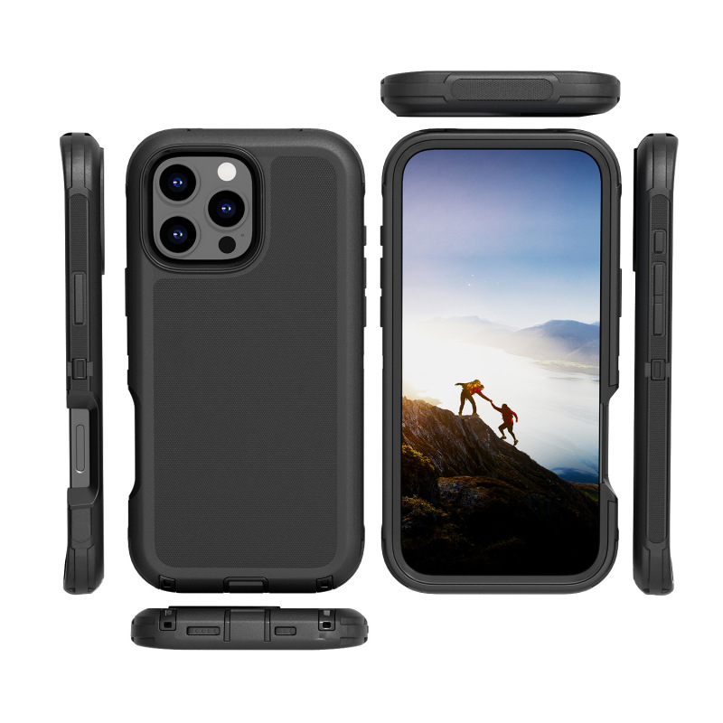 New Model Suitable for Iphone16 Pro Max Three-Proof Mobile Phone Case Apple 16 Pro Armor Case Anti-Fall Mobile Phone Case