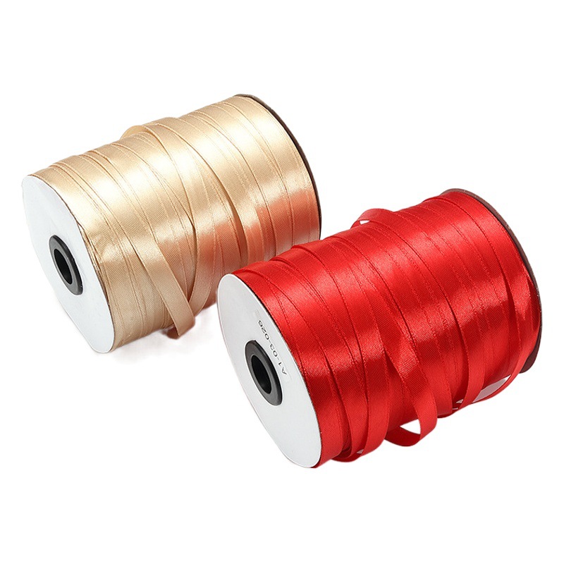 Especificación completa Cinta Roja en blanco y negro arco flor arte paquete 4CM cinta bolsa accesorios decorativos caja de la torta de regalo