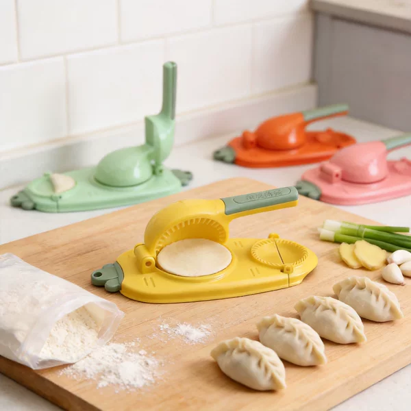 Dumpling Maker Kitchen Tool for Lazy People, Manual Dumpling Skin Press Mold, Dumpling Skin Press Device, Household Dumpling Maker