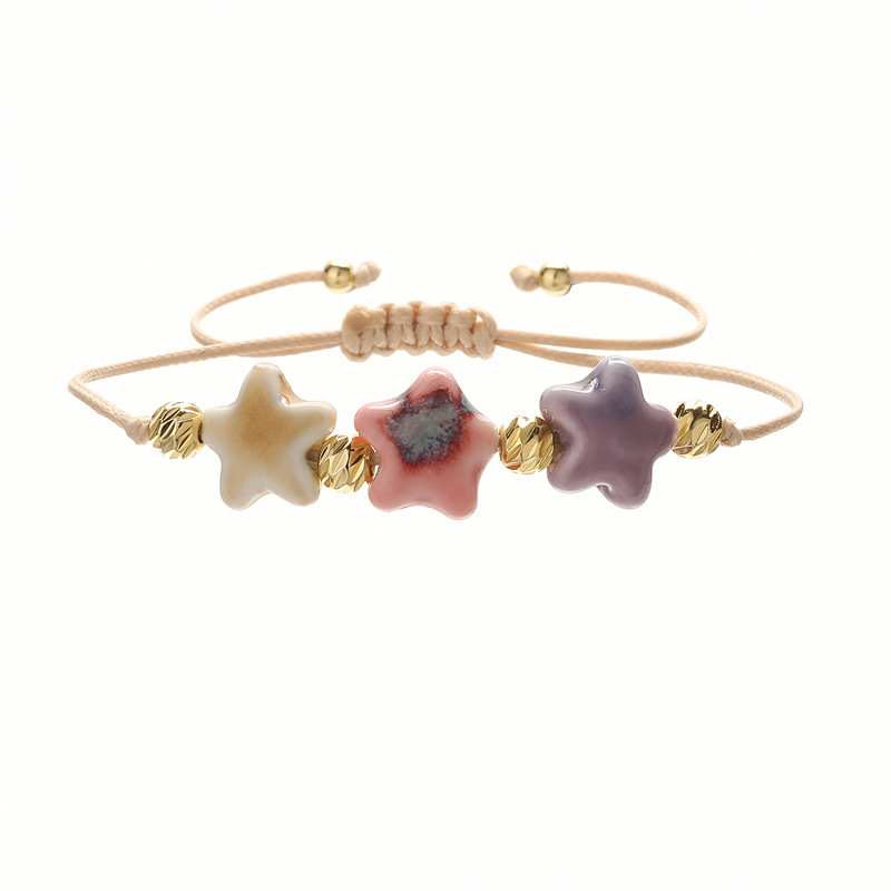 Cuentas de cobre rosa púrpura tierra amarilla