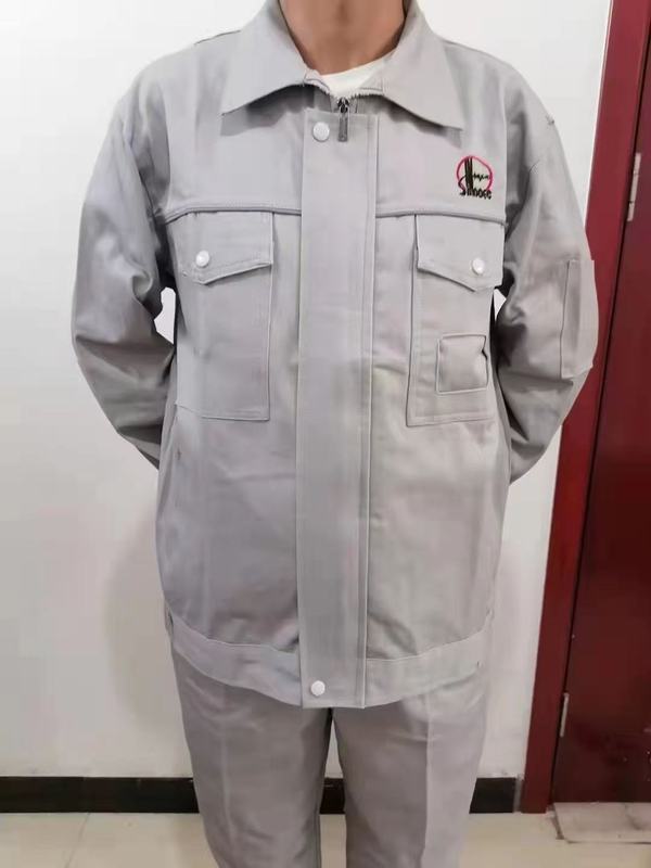 Sinopec 石油綿作業服メンズ春と秋の純綿耐摩耗性厚みのある自動車修理服工場エンジニアリング溶接服|undefined