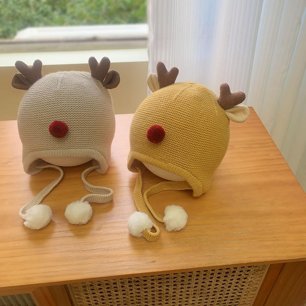 Children's woolen cute windproof hat for men and women