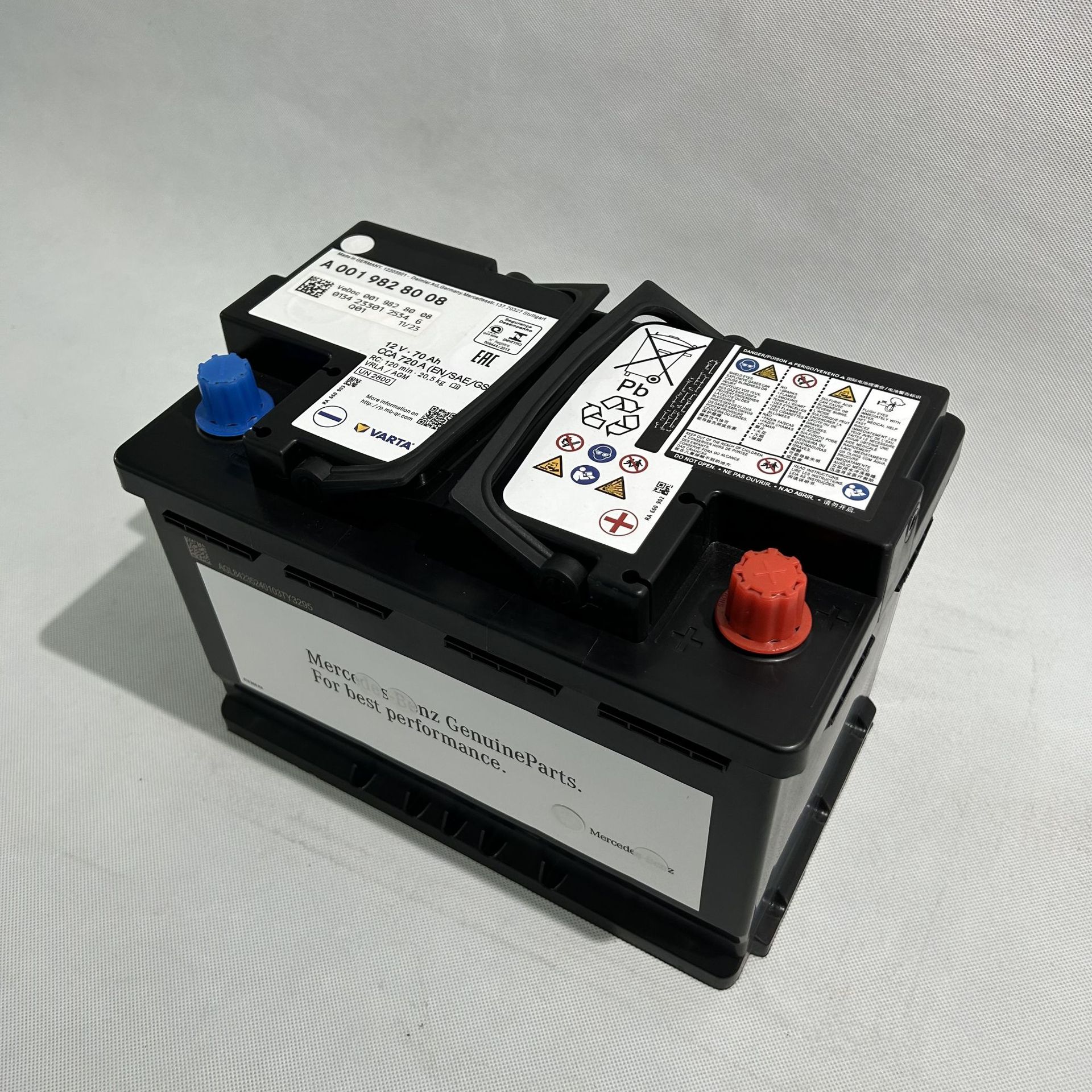 Suitable for Mercedes-Benz Agm80Ah Battery C200L/Gla220/E260/E300/E350, Specifically for Mercedes-Benz Vehicles
