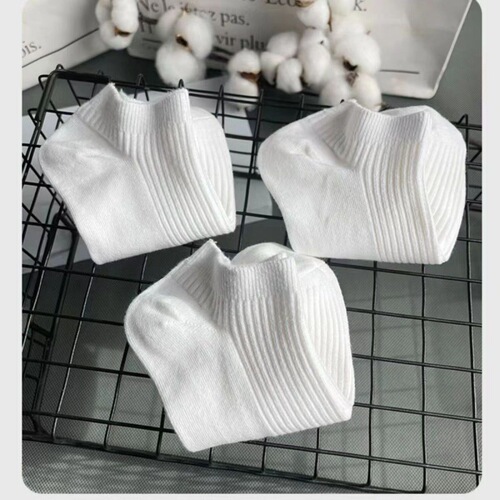 Strictly select pure color black and white short socks summer thin women Zhuji summer men couple sports socks wholesale