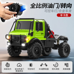 跨境热销莽牛新品MN333乌尼莫克1:18合金攀爬车头全比例遥控模型