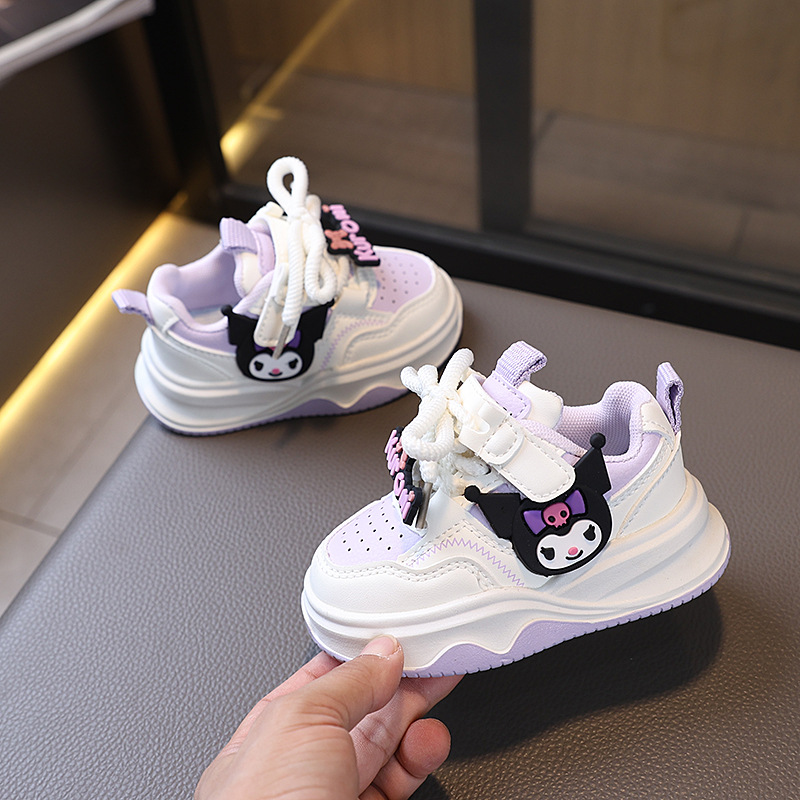 2025 primavera y otoño nuevos zapatos de skate para niños niñas zapatos deportivos Kulomi zapatos de dibujos animados para niños zapatos transpirables con suela suave zapatos casuales 5 image 3