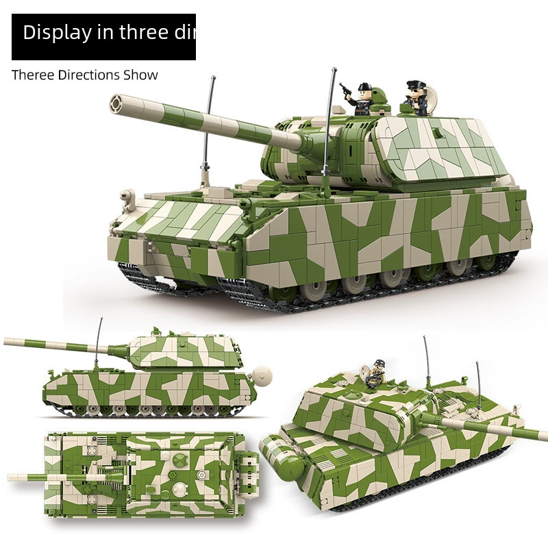 全冠 Lego, tank, constructor, minifigures for boys, toy, small particles