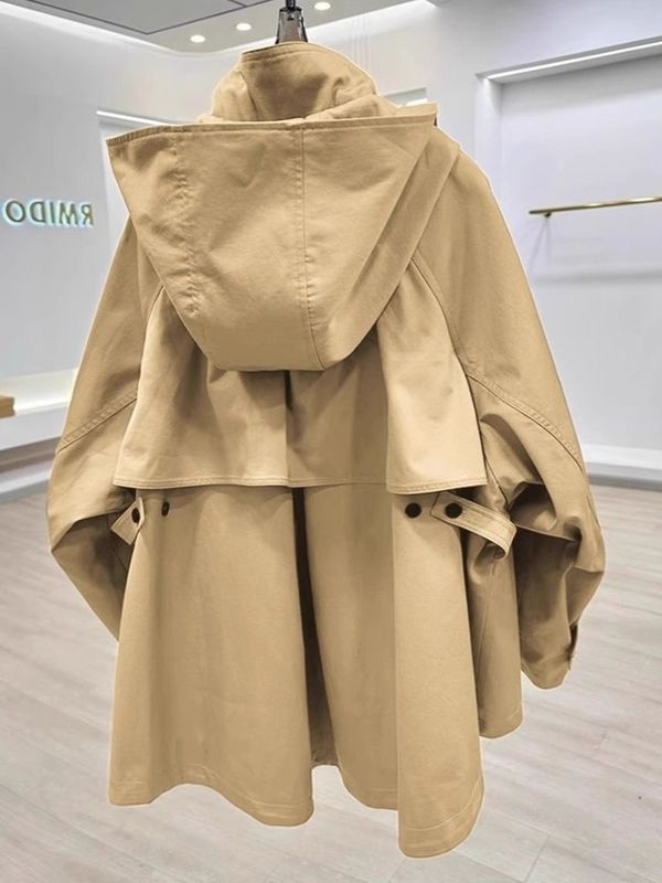 高级感休闲宽松连帽棒球服女风衣韩系春秋季25新款时髦大码棒球服|undefined