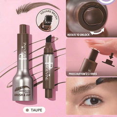 PAGE VINE跨境眉膏Eyebrowbalm大刷头不晕染顺滑持久按压野生眉笔