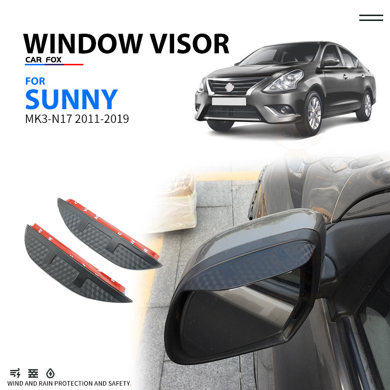 Suitable for Nissan Sunny Car Window Rain Visor Rain Deflector Rain Shield Nissan Sunny Window Visor