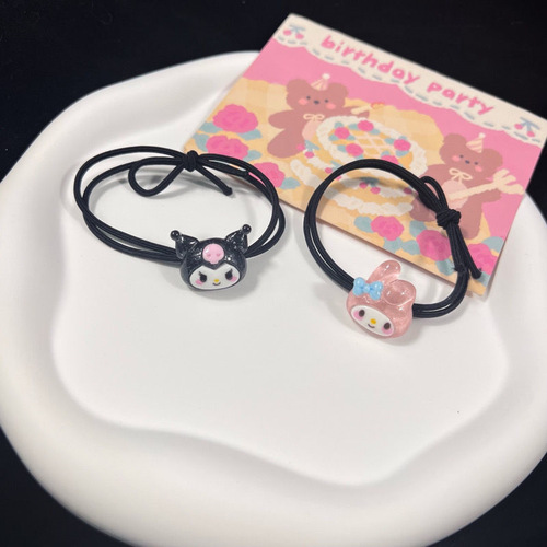 Little Red Book's same cute cartoon Sanrio hair band, sweet student little rubber band, Pacha dog head rope, women's hair accessory