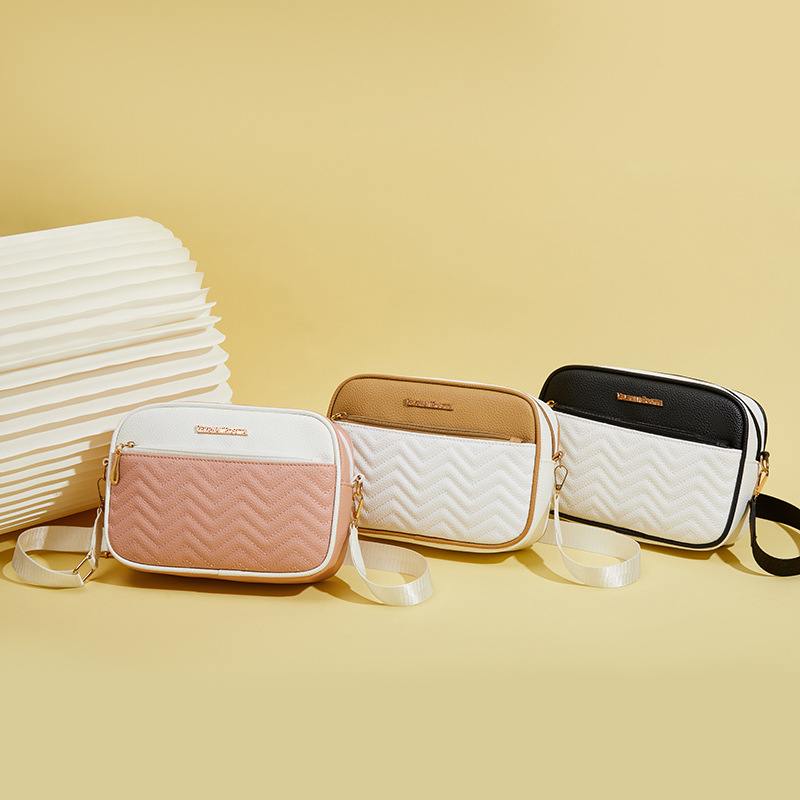 Bolso cuadrado pequeño de doble capa para mujer 2025VR nuevo bolso de mujer transfronterizo bolso al por mayor para mujer