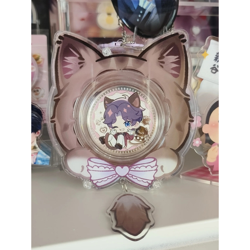 新しいアクリルバーブリック高価値ニャーゲームシリーズ58MMバーブリックディスプレイ猫耳アクリルバーブリック|undefined