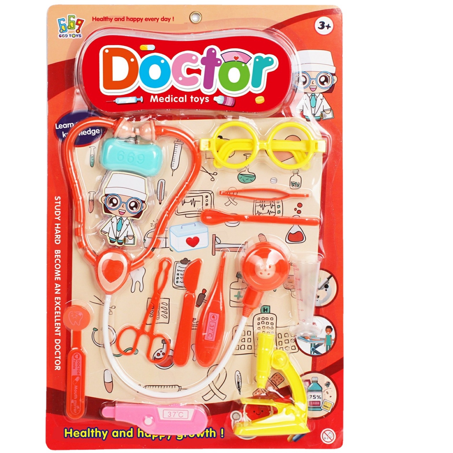 Niños Qizhi jugar casa médico herramientas médico traje médico kit juguete juego de rol