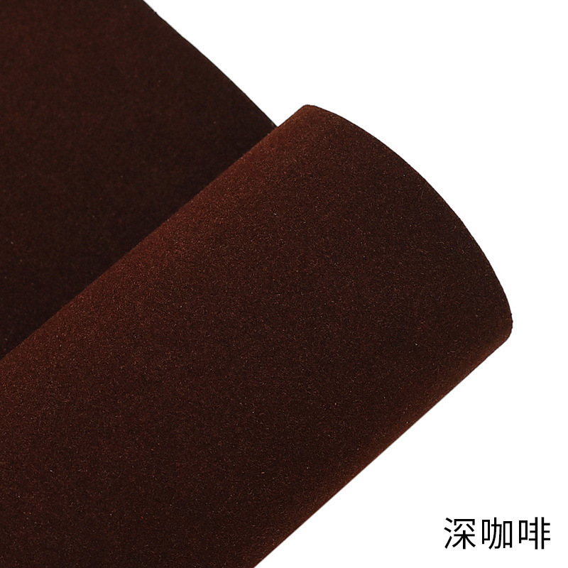 短毛植绒布自粘绒布婚庆汽车装饰家具沙发背胶绒布不干胶柜台内衬|undefined