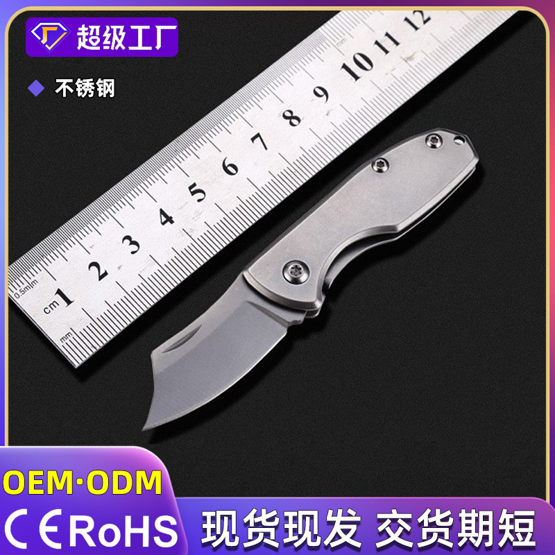 Stainless Steel Outdoor Camp Folding Knife Household Portable Knife…