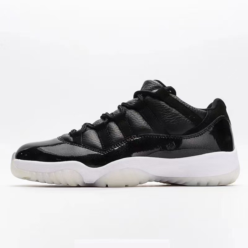 Zapatillas Putian AJ11 Starry Sky Big Devil Slam Dunk, de caña alta y baja, deportivas, casuales, versátiles, unisex, en negro y rojo.