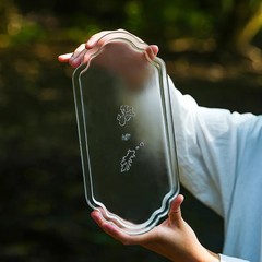 七彩流璃古法脱蜡琉璃如意茶盤壺置き長方形乾泡盤乾泡台周辺クリスタル