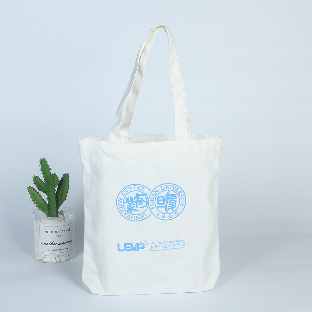 厂家现货帆布手提袋广告购物袋空白帆布袋手提单肩帆布包可印logo