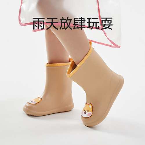 New Stereo Cartoon EVA Children's Rain Boots for Boys and Girls, Infants and Toddlers, Waterproof and Non-slip Comfort Rain Boots, Wholesale