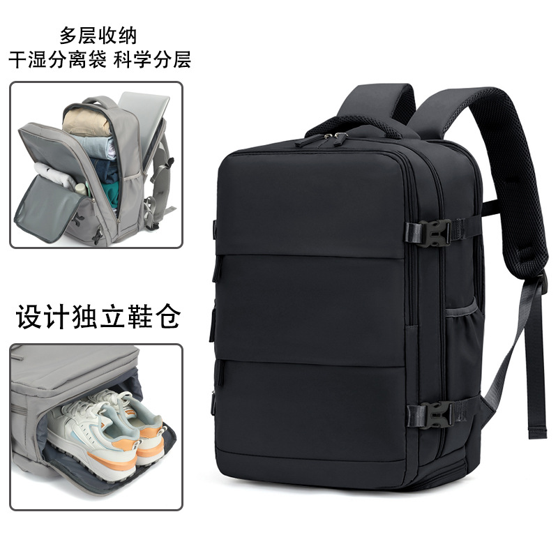 Mochila de viaje de gran capacidad para mujer, mochila para hombre, bolso de viaje ligero para viajes de corta distancia 2023, nuevo viaje de negocios ligero