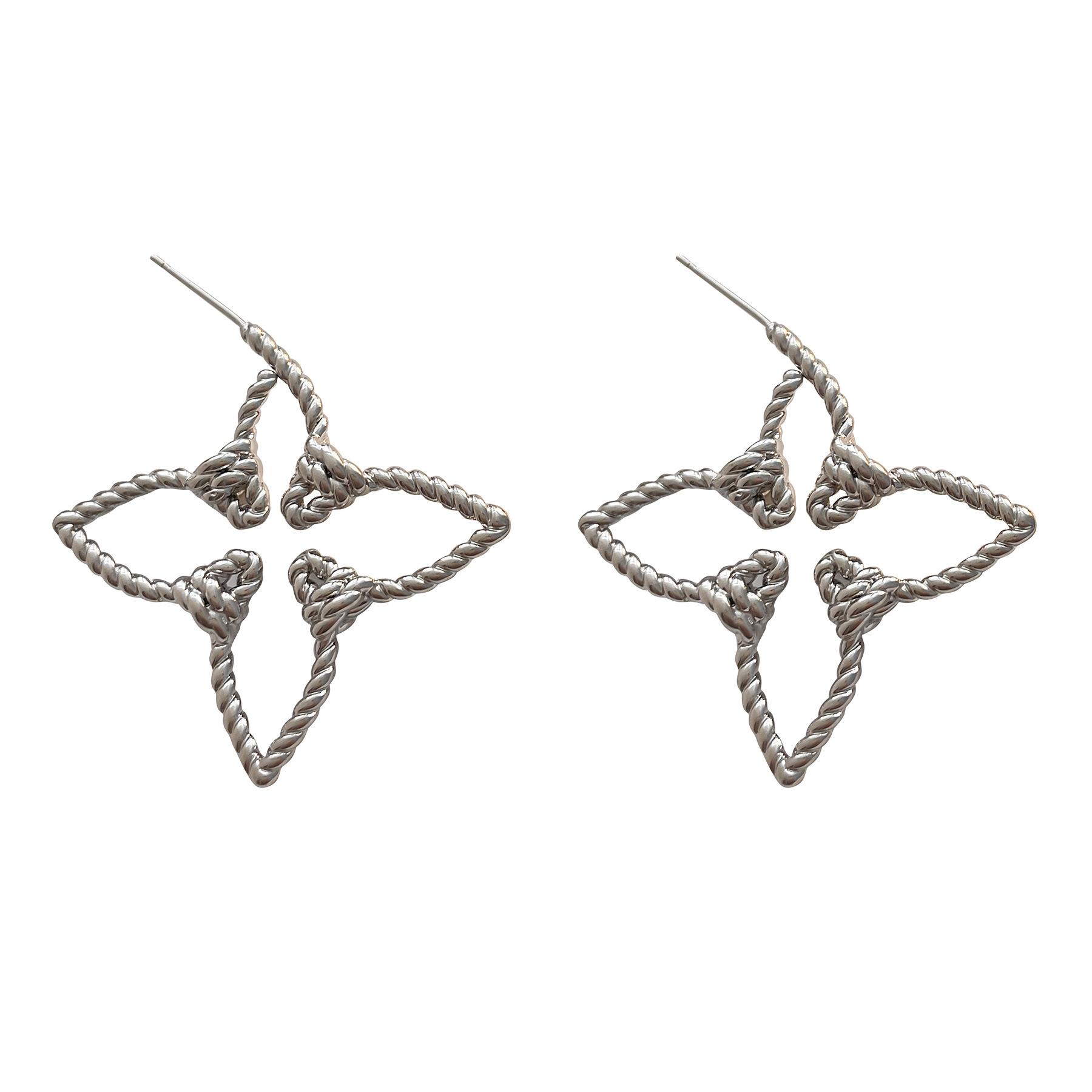 Plating Design 1 Pair Vacation Simple Style Star Plating Copper Earrings