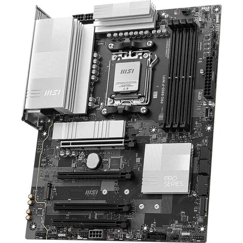 Материнская плата для настольного компьютера MSI PRO B850-P WIFI, подходит для поддержки AMD 9000/8000/процессоров на сокете AM5