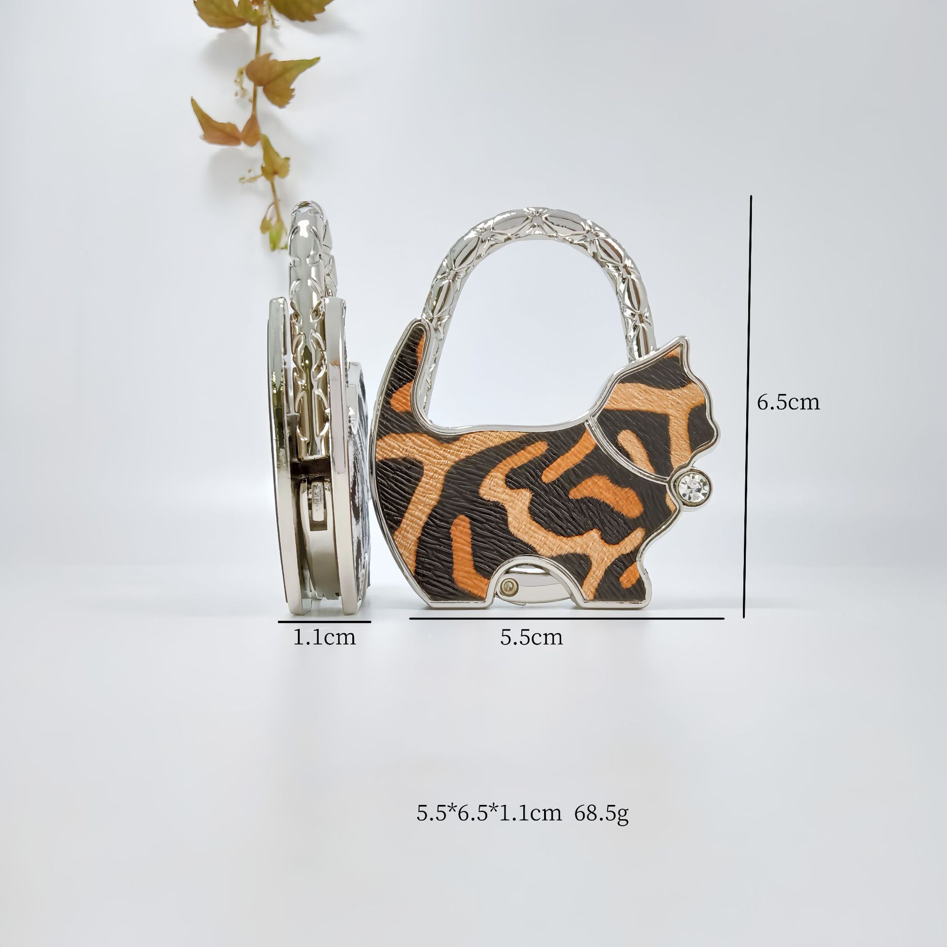 Fat Cat Bag Hook Portable Handbag Hanger For Table Accessories_voghion.com