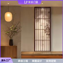 源头工厂宋式复古门竹影玻璃门卫生间平开门宋氏美学铝合金厕所门