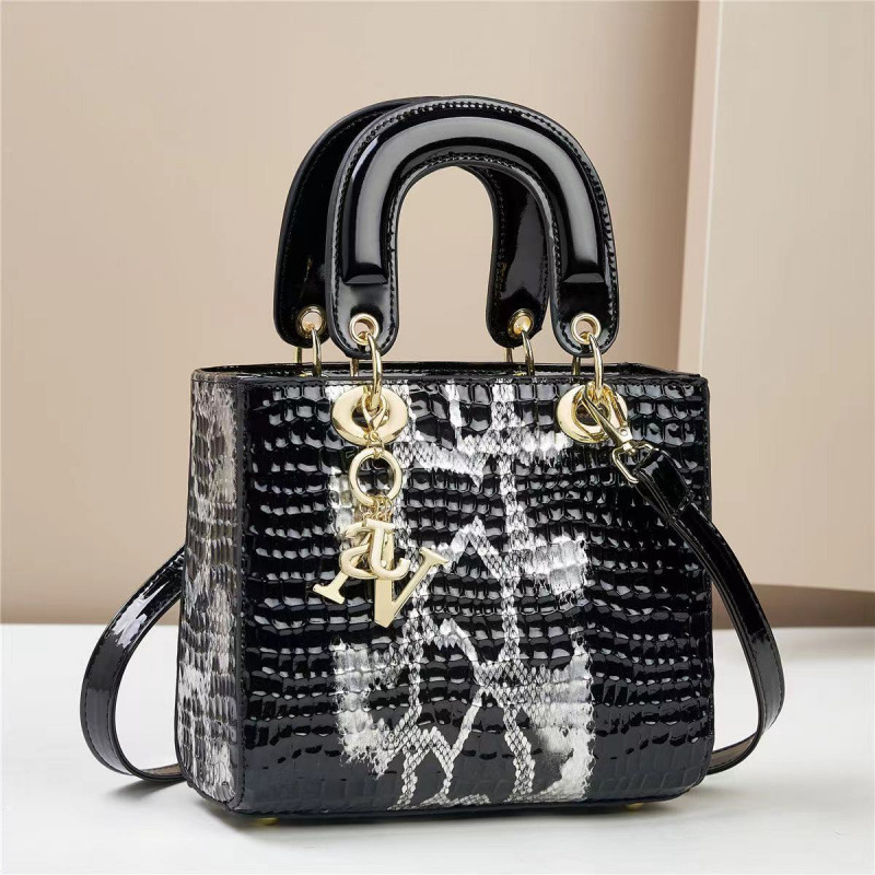 Bolsa de mano pequeña fragancia patrón de lagarto textura de peinado de gran capacidad Dai Fei bags de mensajero de un solo hombro
